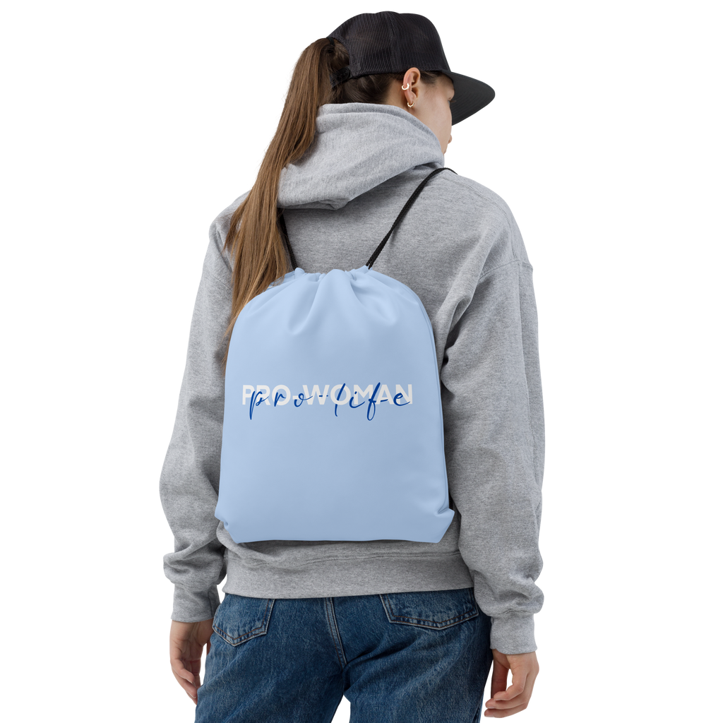 Bolsa con cordón Pro Mujer, Pro Vida