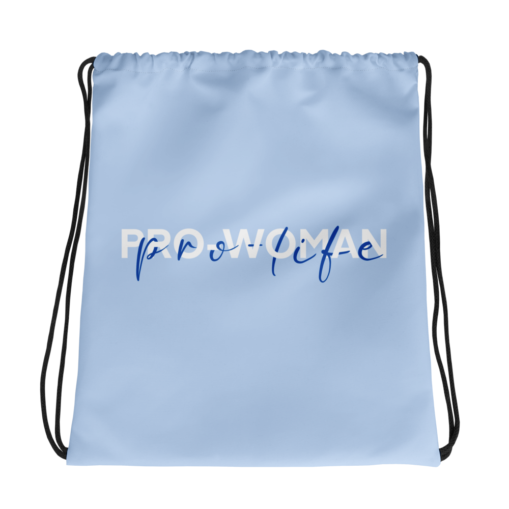 Bolsa con cordón Pro Mujer, Pro Vida