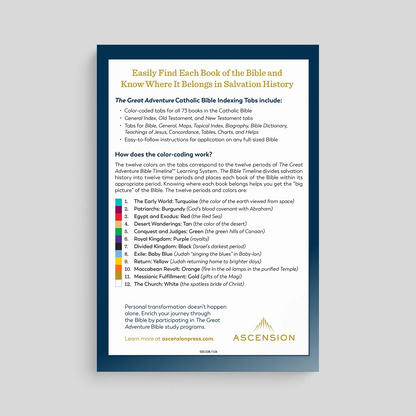 The Great Adventure Catholic Bible Indexing Tabs