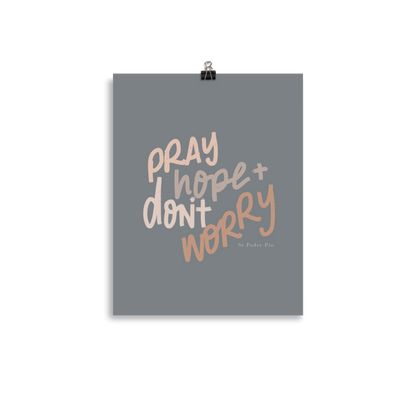 Pray, Hope and Don't Worry Art Prints: Zelie & Lou