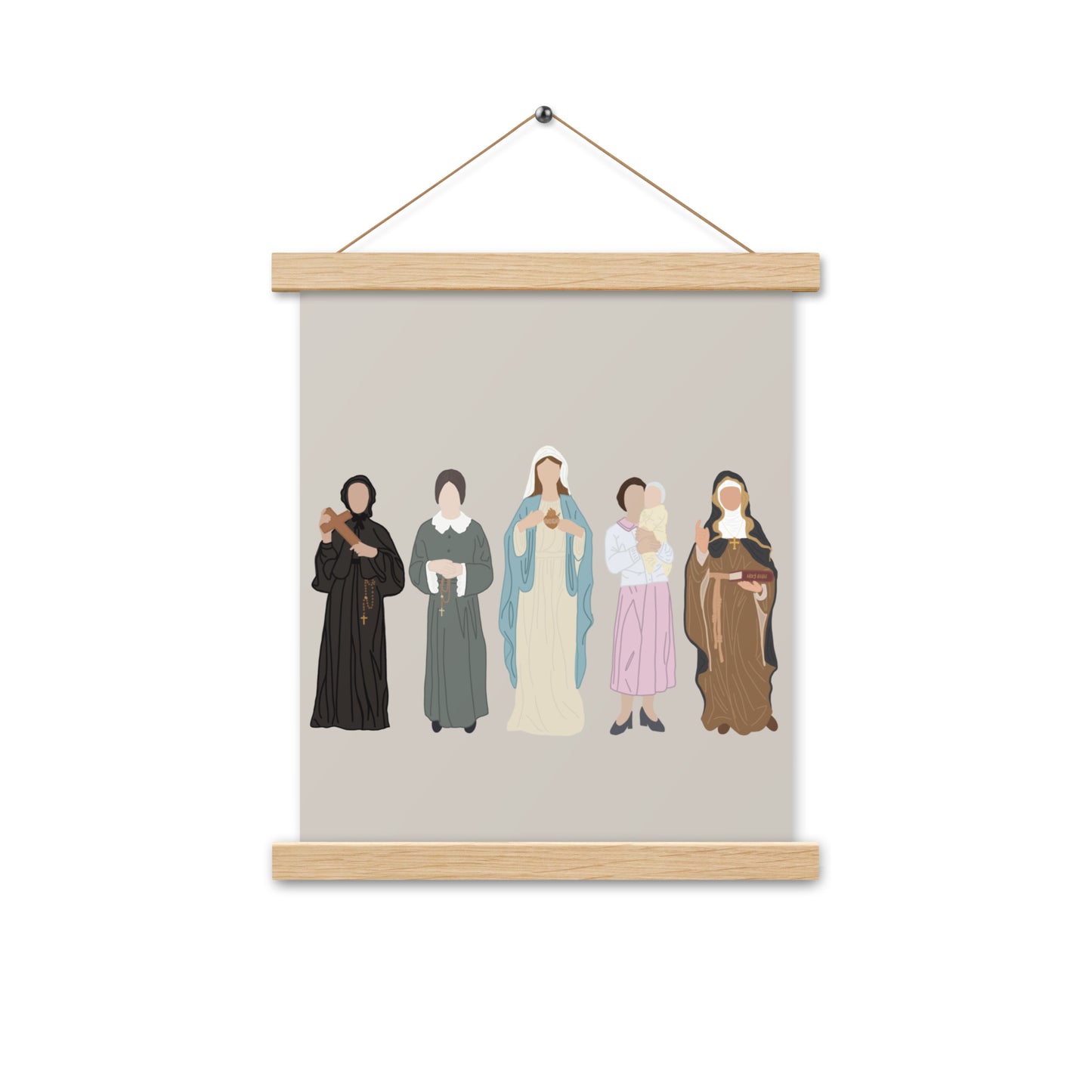 Women of Christ Prints with Hanger: Zelie & Lou