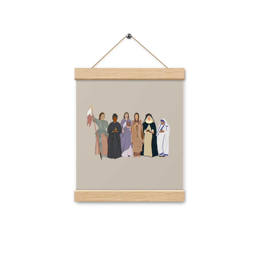 Lámina Mujeres Fuertes con Colgador: Zelie & Lou 8"x10"