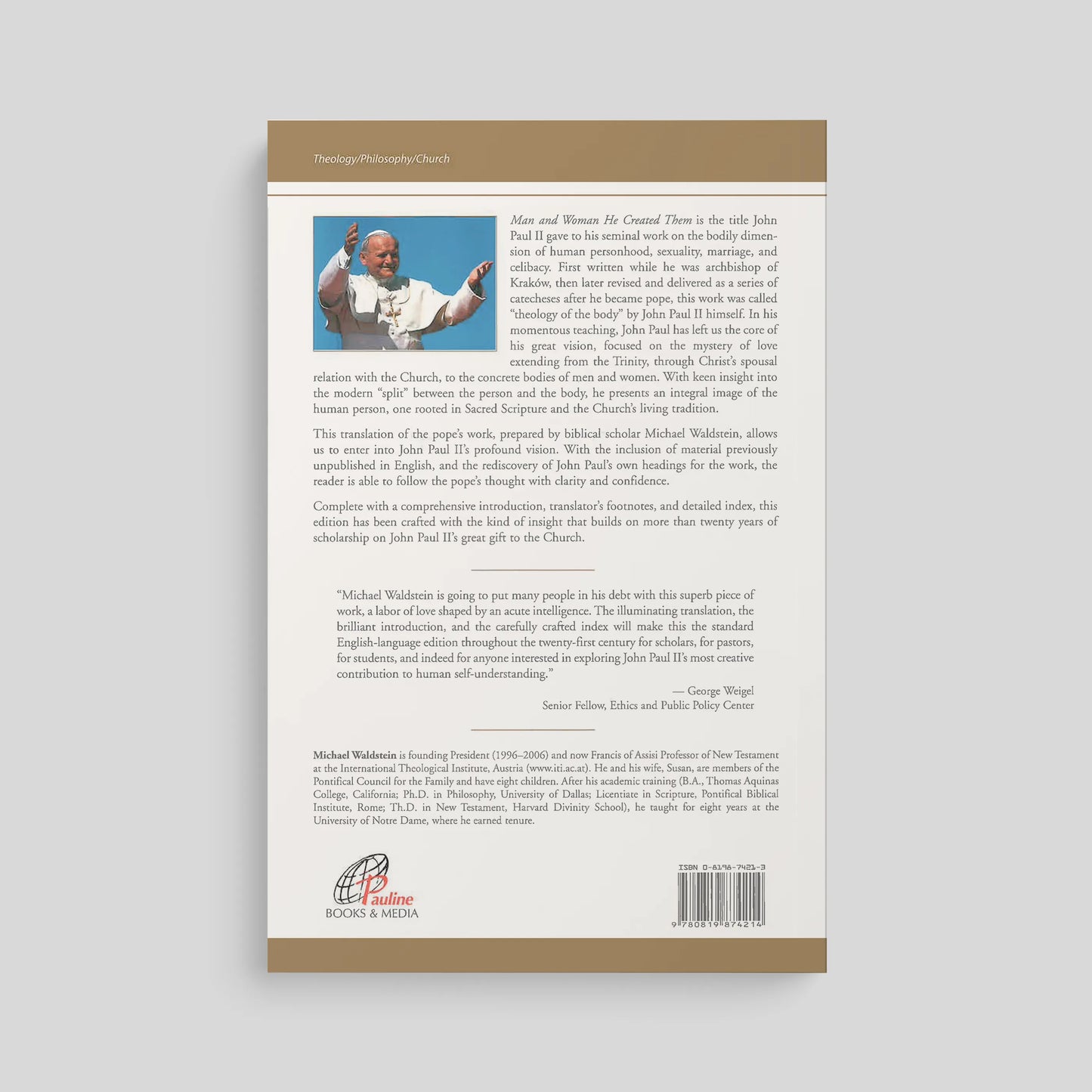 Man and Woman He Created Them: A Theology of the Body