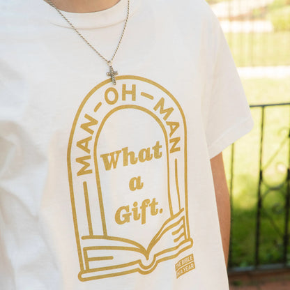 "Man Oh Man" / Bible in a Year Crew T-Shirt