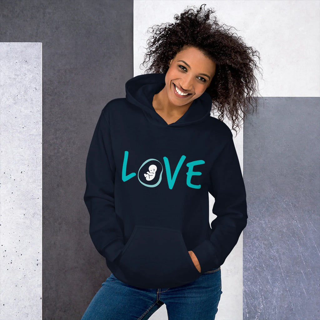 "Love" / Pro-Life Hoodie