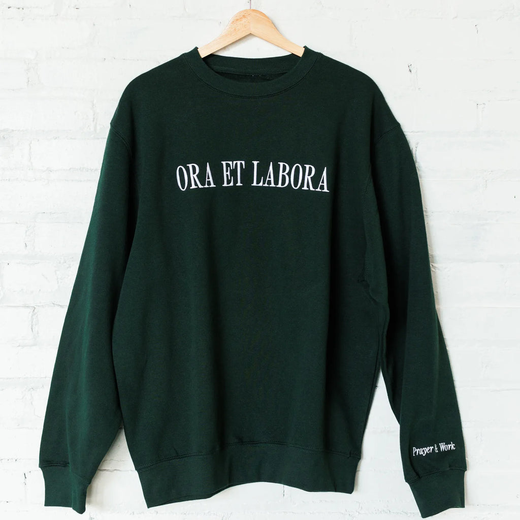 "Ora et Labora" / Sudadera de cuello redondo de San Benito