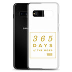 365 Days of the Word Bible in a Year Samsung Phone Case - Navy