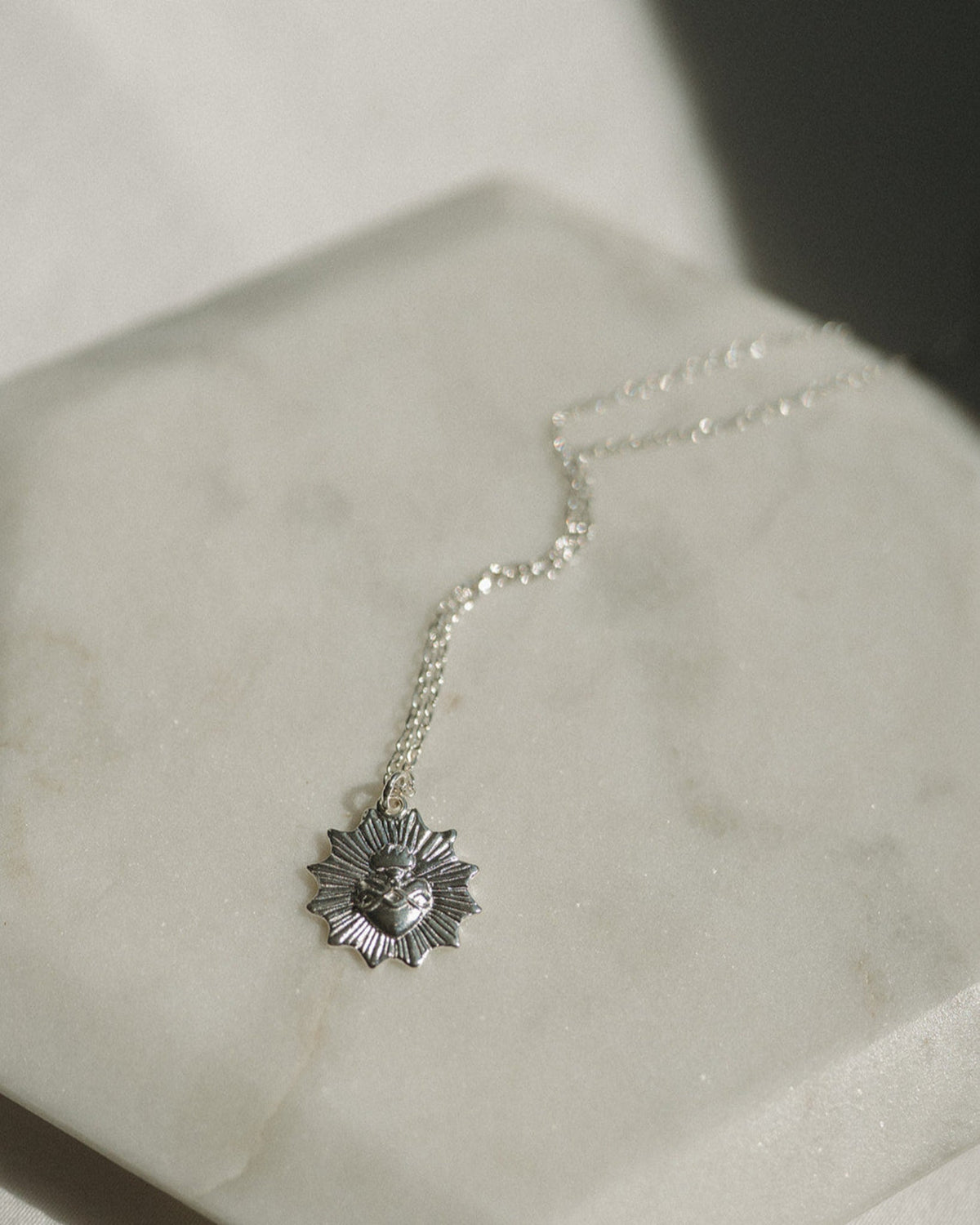 Dainty Sacred Heart Necklace