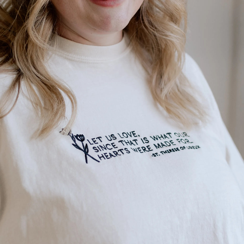Camiseta "Amemos" / Santa Teresa de Lisieux