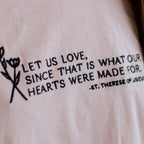 Camiseta "Amemos" / Santa Teresa de Lisieux