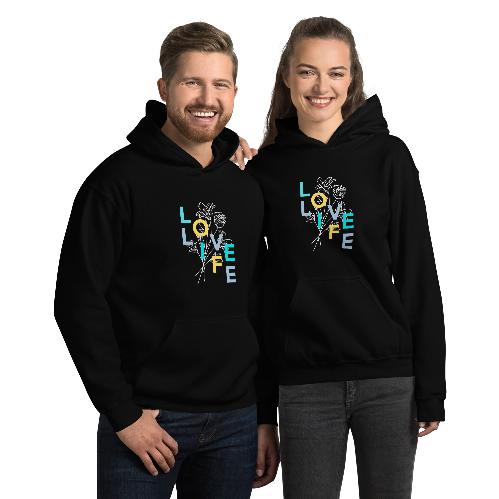 Sudadera con capucha unisex "Love Life"