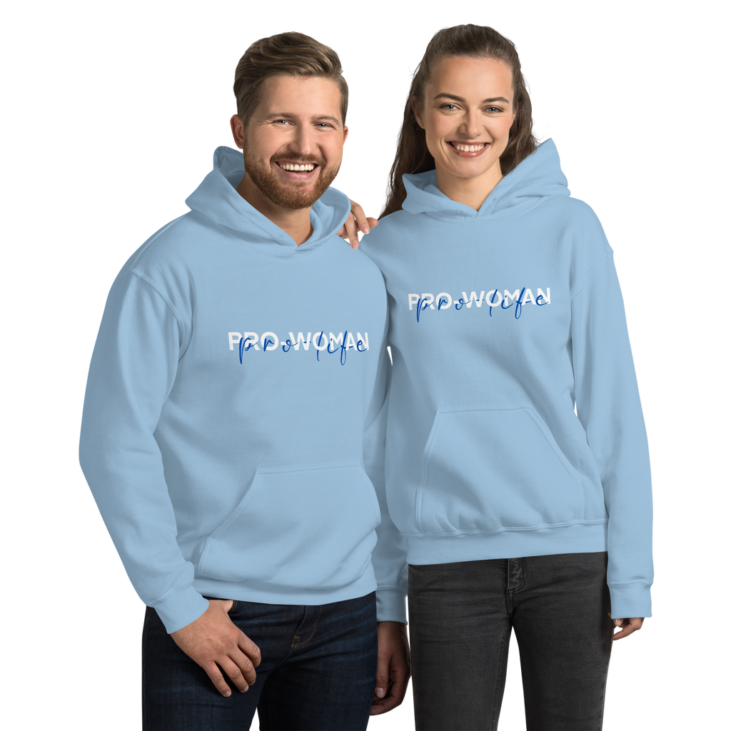 "A favor de la mujer, a favor de la vida" / Sudadera Pro-Vida