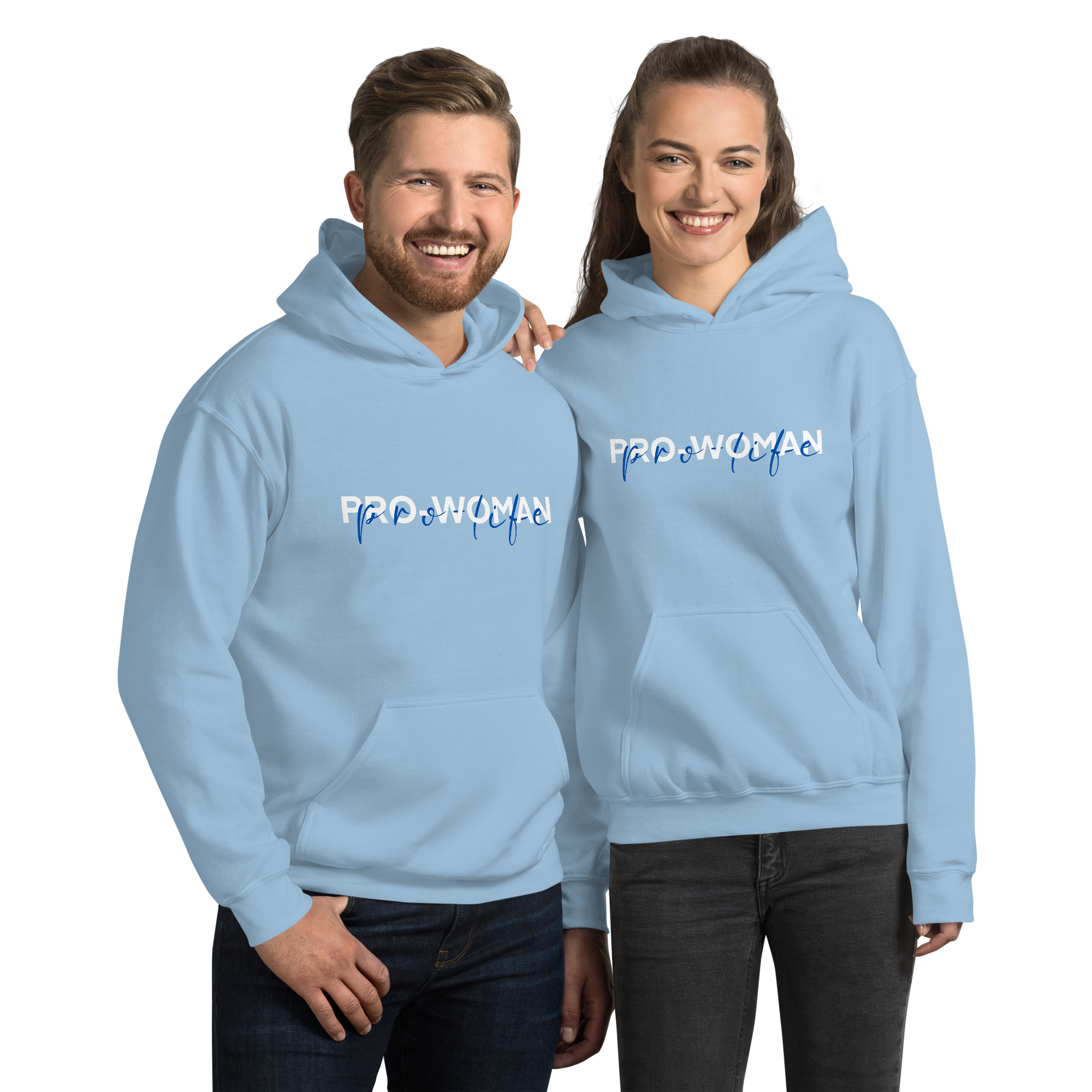 "A favor de la mujer, a favor de la vida" / Sudadera Pro-Vida