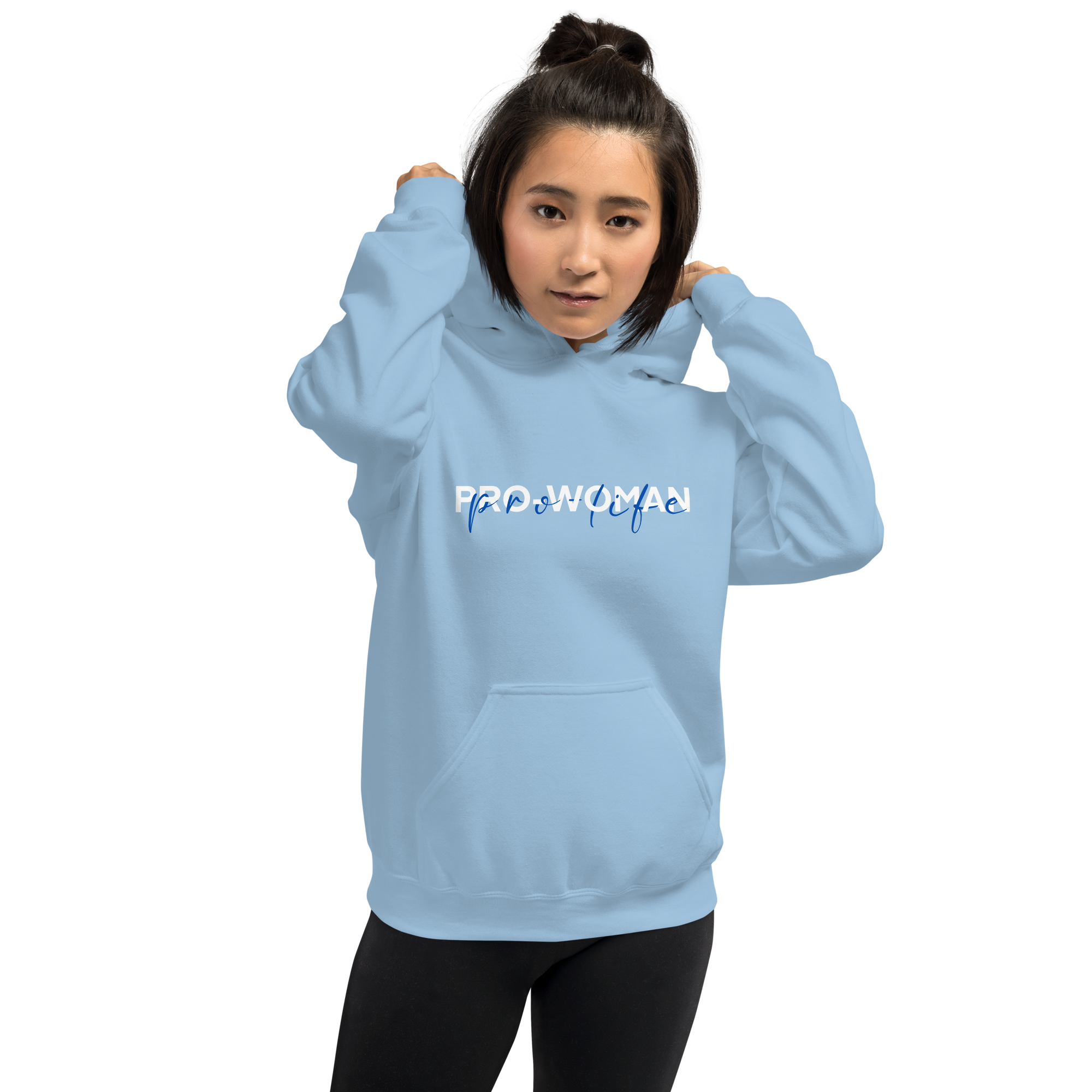 "A favor de la mujer, a favor de la vida" / Sudadera Pro-Vida