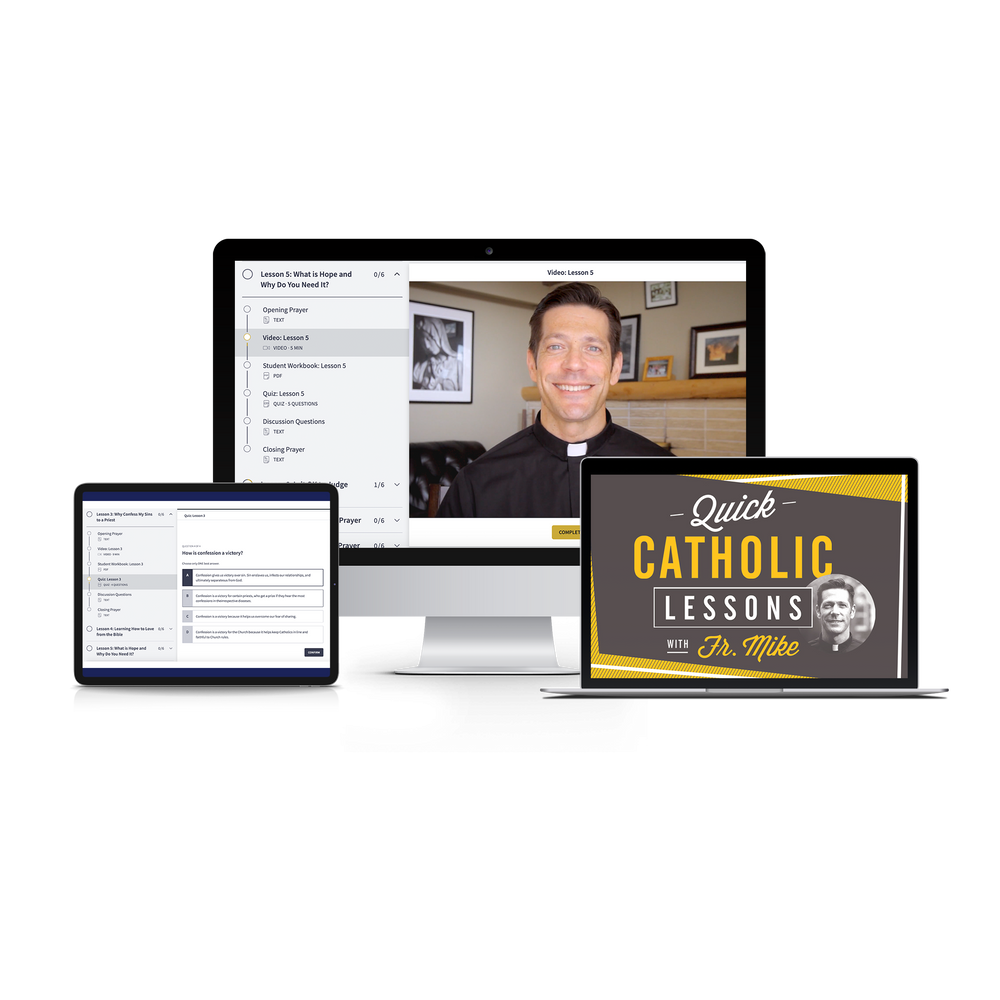 Quick Catholic Lessons with Fr. Mike: Vol. 1, Online Course