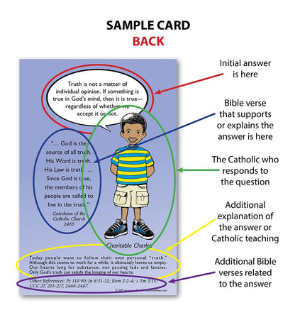 Friendly Defenders: Catholic Flash Cards