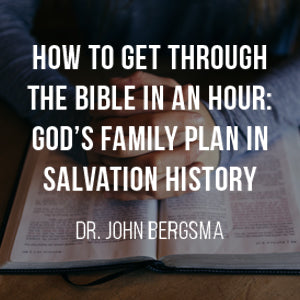 How to Get Through the Bible in an Hour: God’s Family Plan in Salvation History