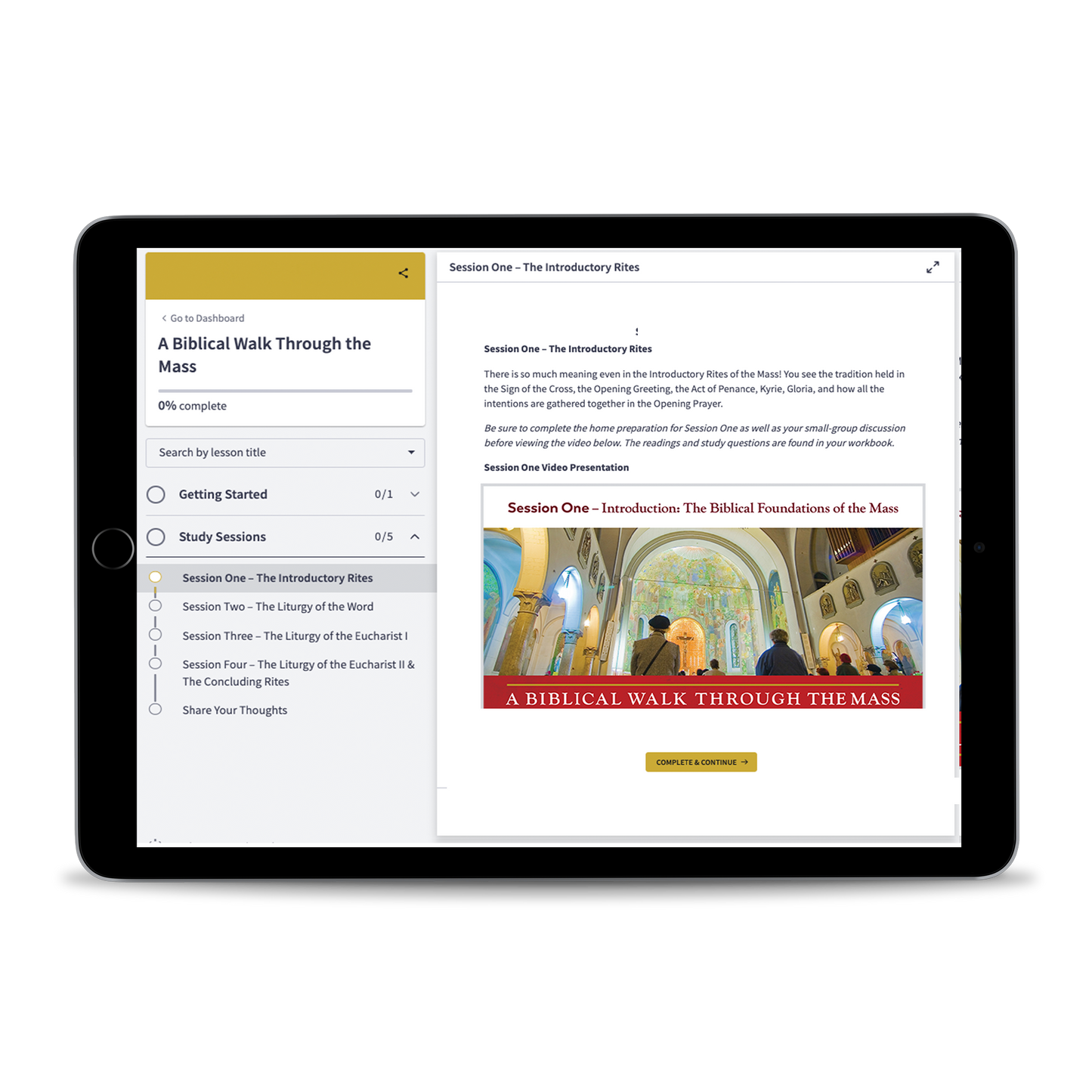 A Biblical Walk Through the Mass Online Access