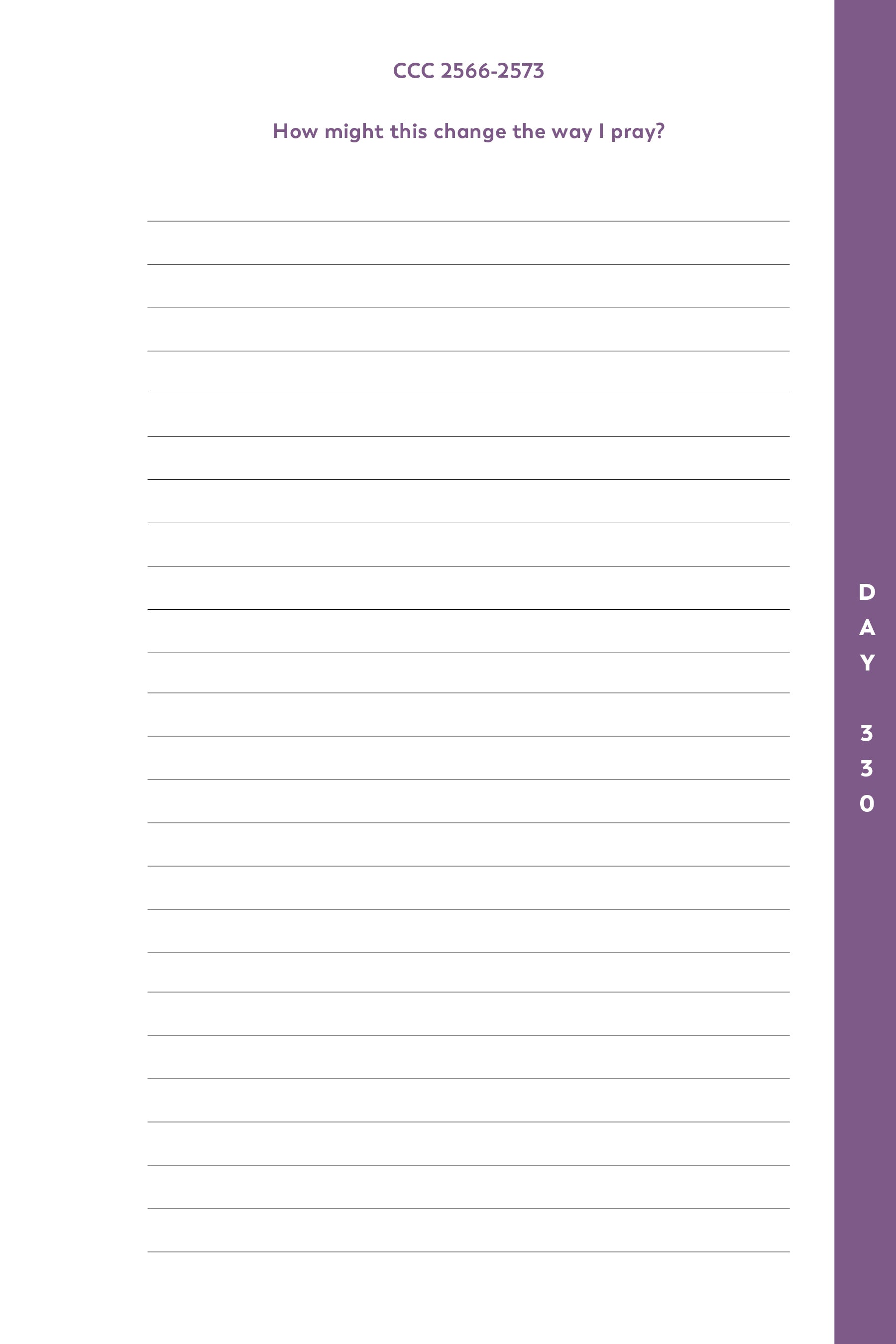 The Catechism in a Year Notebook