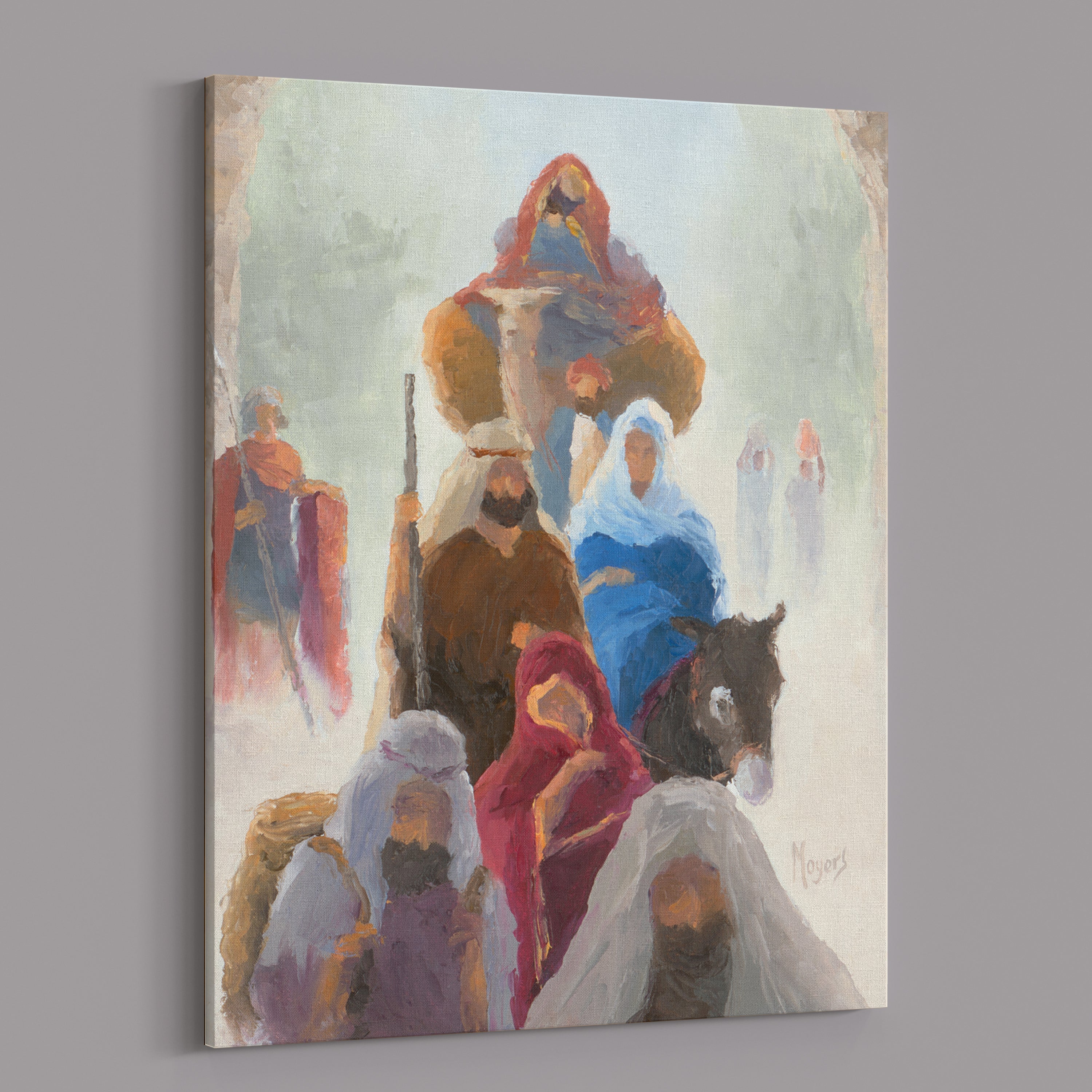 ¡Regocíjate! Impresiones en lienzo de bellas artes: Caravana a Belén