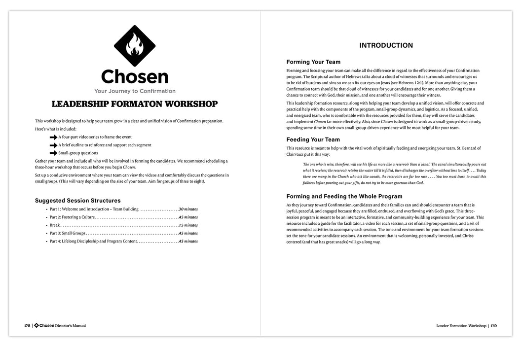 Chosen: Your Journey to Confirmation, Director's Manual (Includes Online Leader's Access)