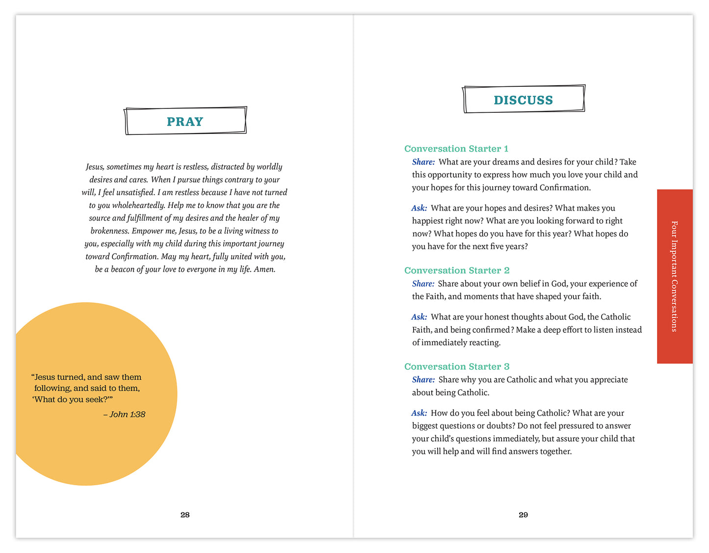Chosen: Your Journey to Confirmation, Parent's Guide