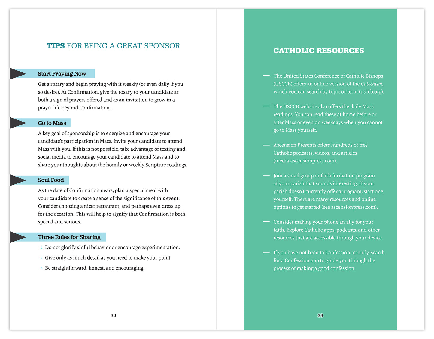 Chosen: Your Journey to Confirmation, Sponsor's Guide