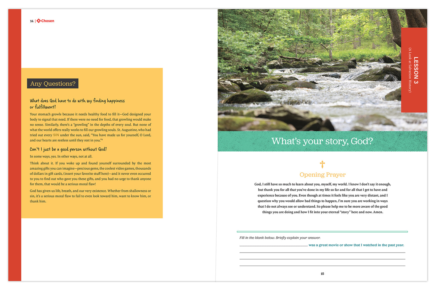 Chosen: Your Journey to Confirmation, Student Workbook (Includes Online Course Access)