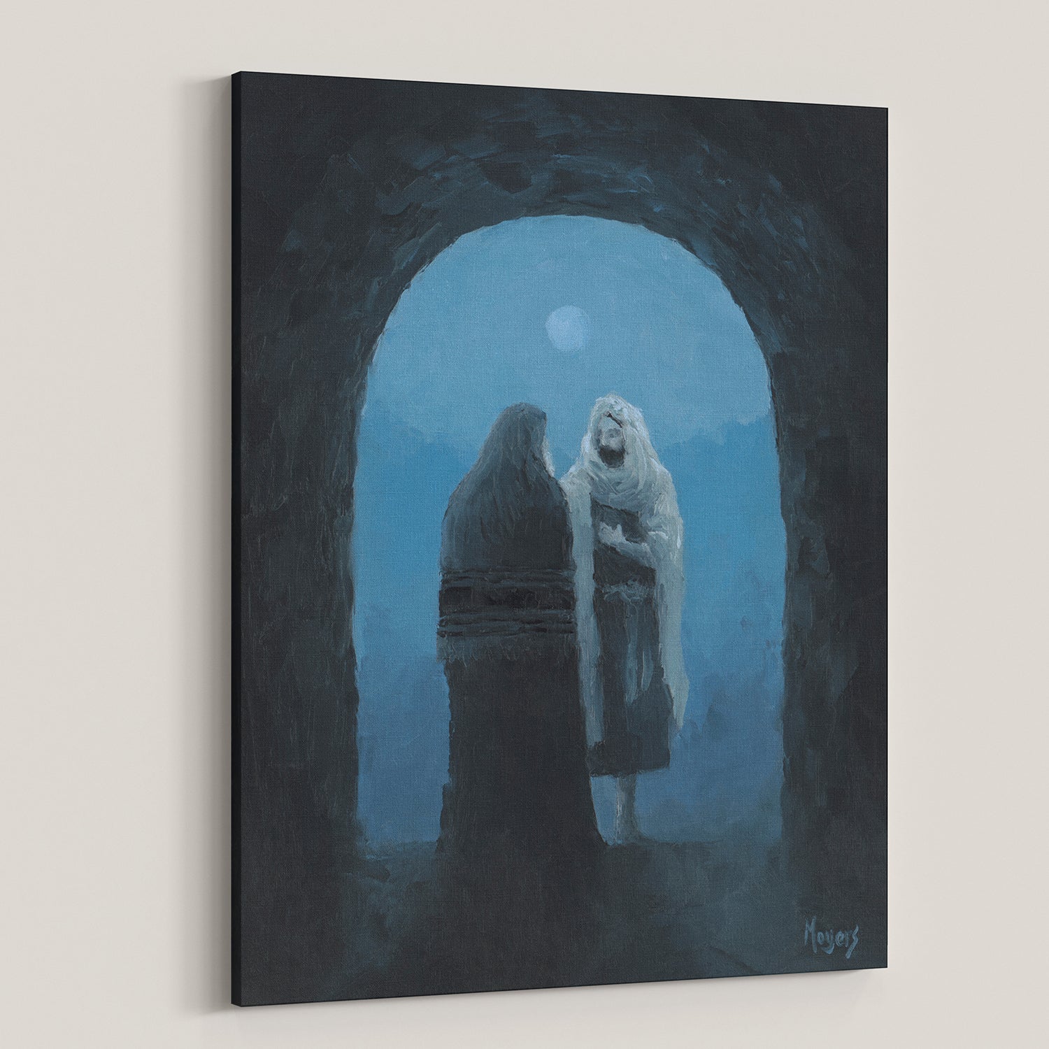 The Ascension Lenten Companion Impresiones en lienzo de bellas artes: Cristo y Nicodemo