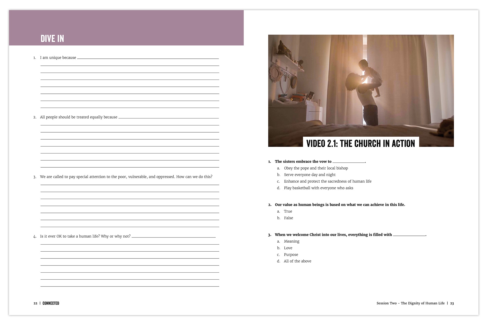 Connected: Catholic Social Teaching for This Generation, Student Workbook