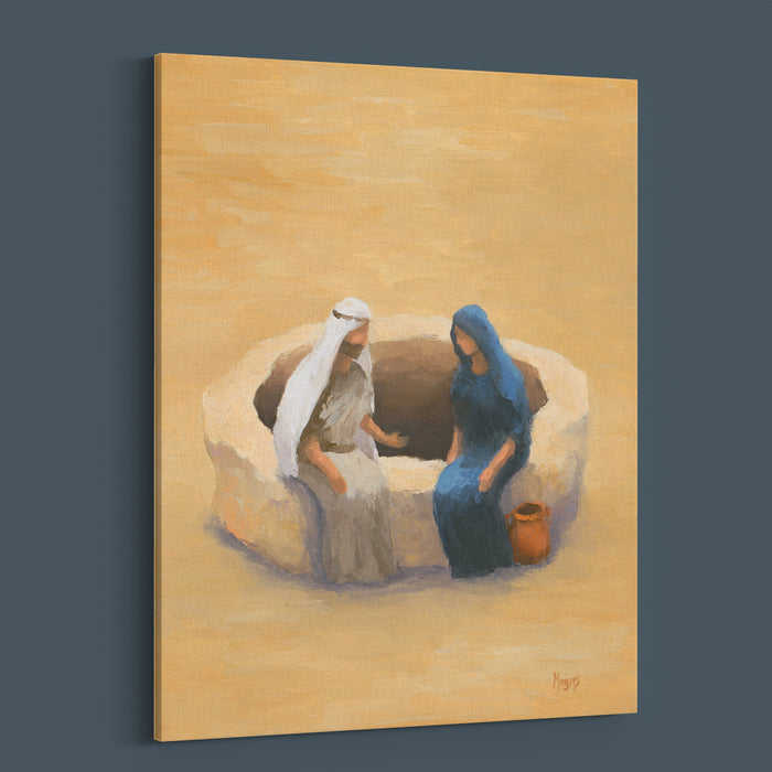 The Ascension Lenten Companion Fine Art Canvas Prints: Conversation at the Well
