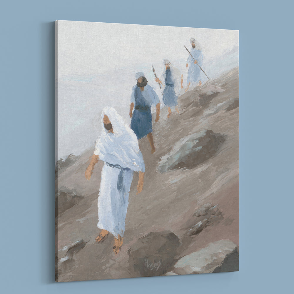 The Ascension Lenten Companion Fine Art Canvas Prints: Down the Mountain
