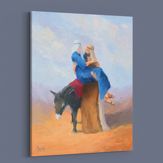 Rejoice! Fine Art Canvas Prints: Embarking for Bethlehem