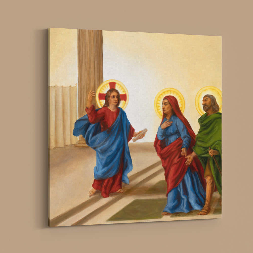 Canvas Print – The Finding in the Temple (12x12)
