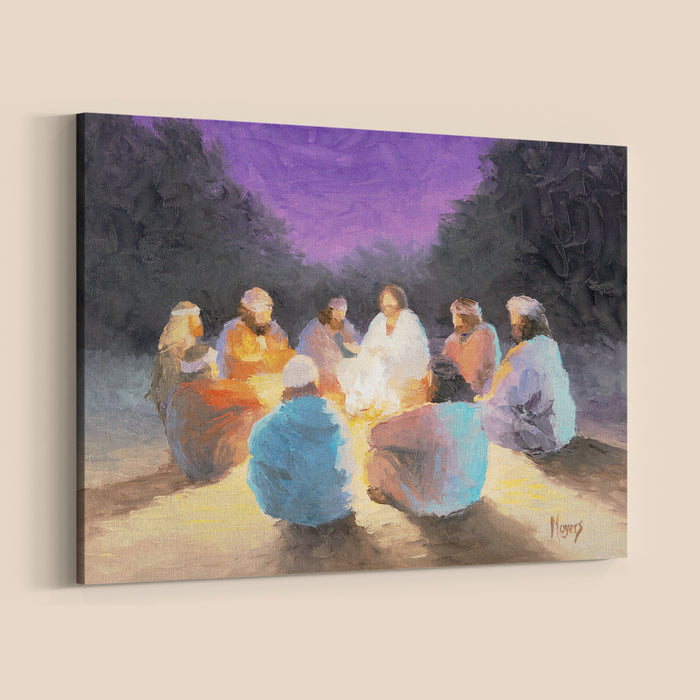 The Ascension Lenten Companion Fine Art Canvas Prints: Fireside