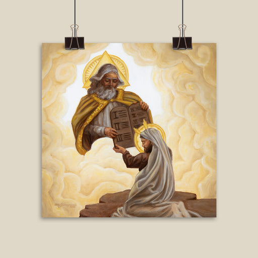 Fine Art Print – The Giving of the Law to Moses (12x12)