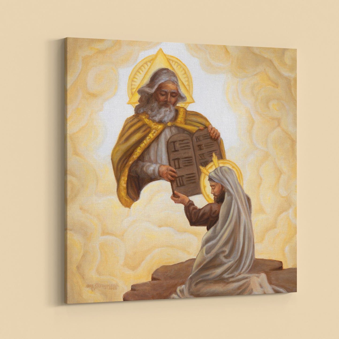 Canvas Print - The Giving of the Law to Moses (12x12)