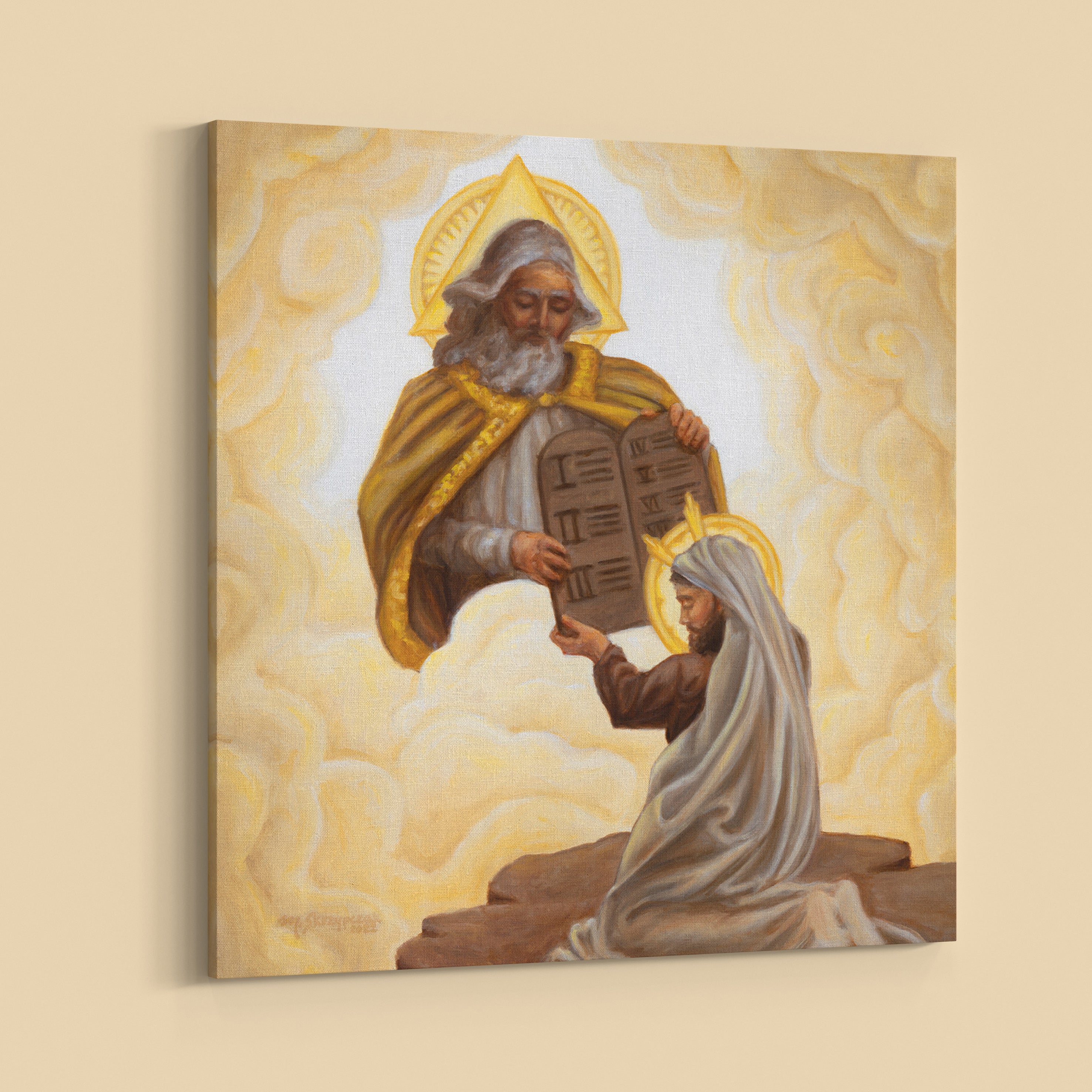 Canvas Print - The Giving of the Law to Moses (12x12)