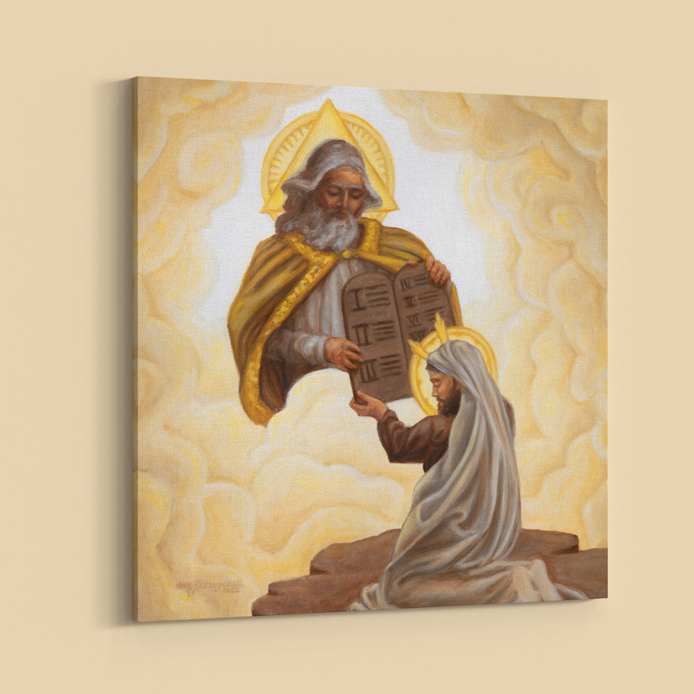 Canvas Print – The Giving of the Law to Moses (12x12)