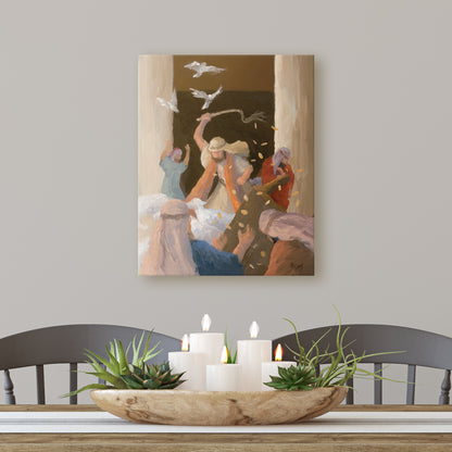 The Ascension Lenten Companion Fine Art Canvas Prints: He Cleansed the Temple