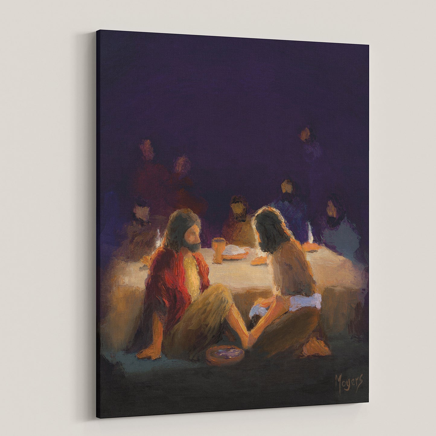 The Ascension Lenten Companion Fine Art Canvas Prints: He Washed Their Feet