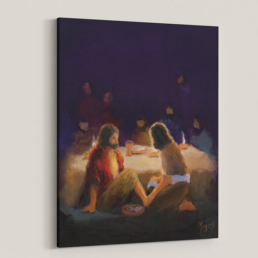 The Ascension Lenten Companion Fine Art Canvas Prints: He Washed Their Feet