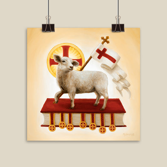 Fine Art Print - Agnus Dei The Lamb of God (12x12)