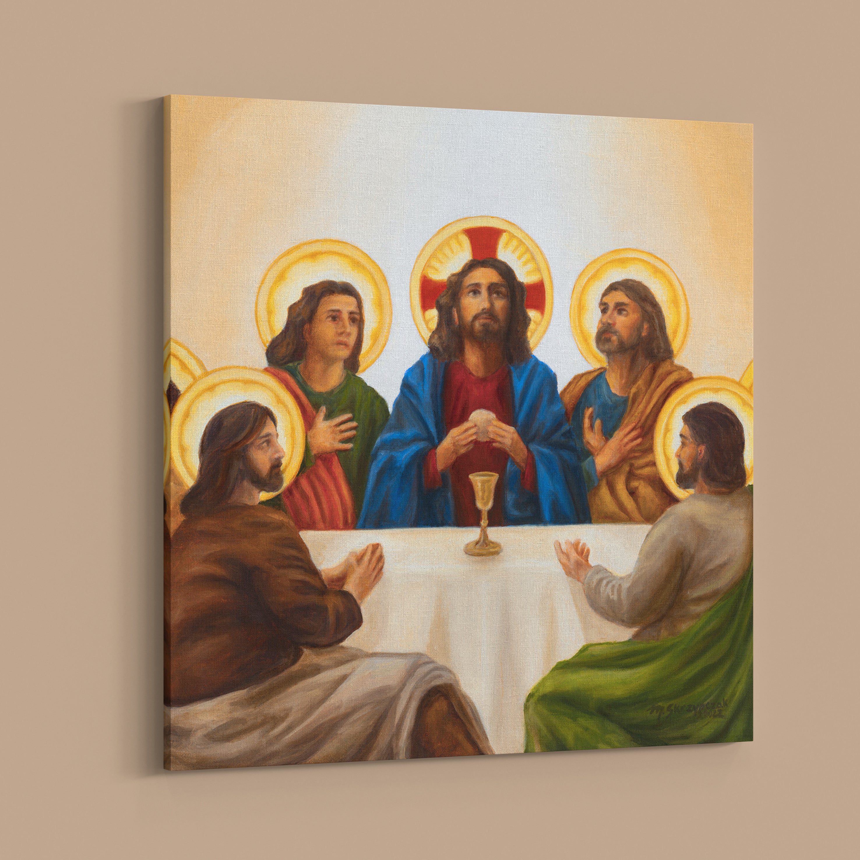Lienzo decorativo - La Última Cena (30x30 cm)