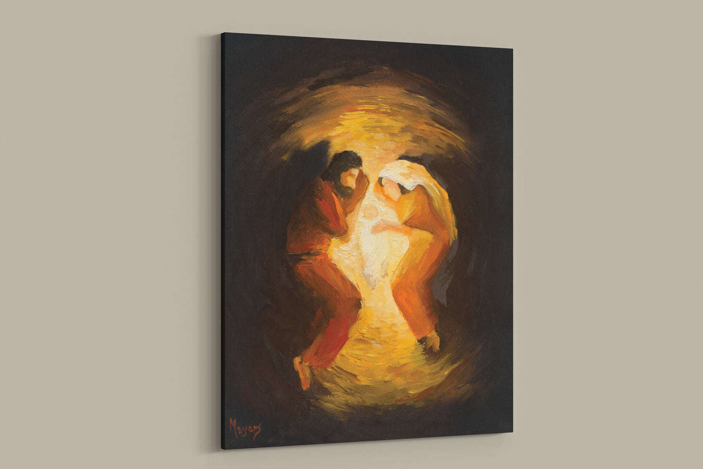 Rejoice! Fine Art Canvas Prints: The Manger