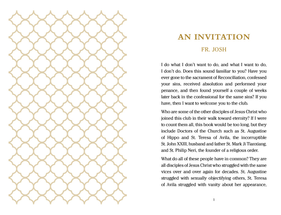 An Invitation from Fr. Josh Johnson page layout