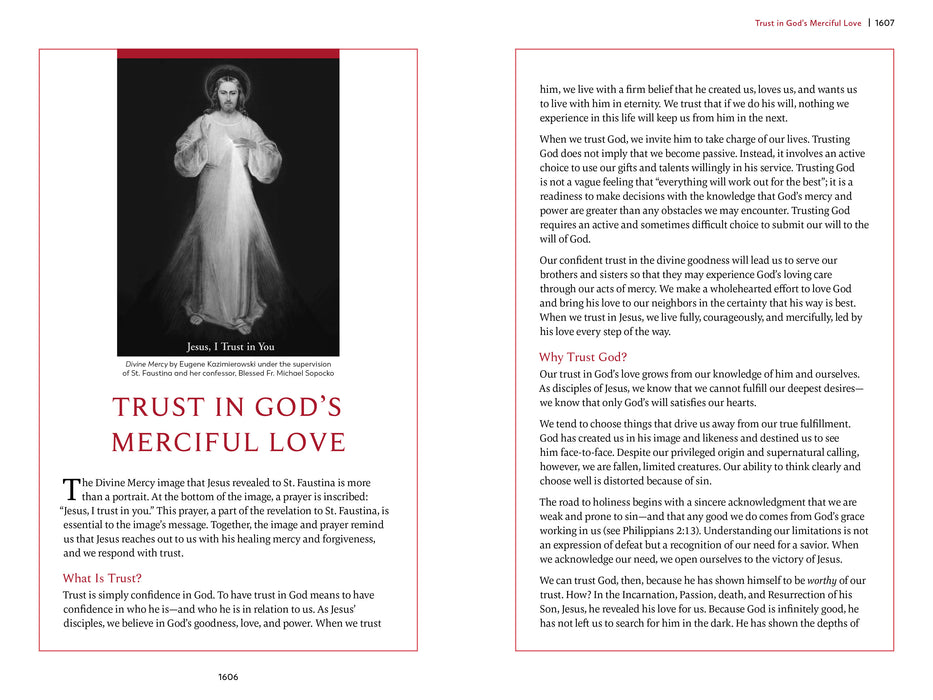 Article about trusting in God's merciful love from the Divine Mercy BIble