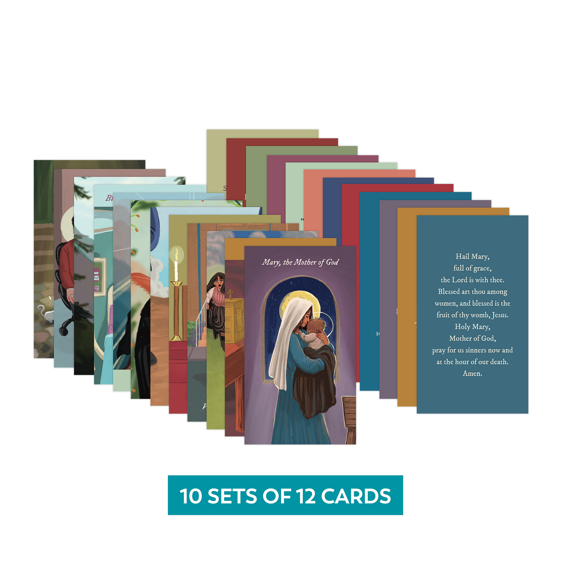 Received Saint Prayer Cards (10 Sets of 12 Cards) Ascension