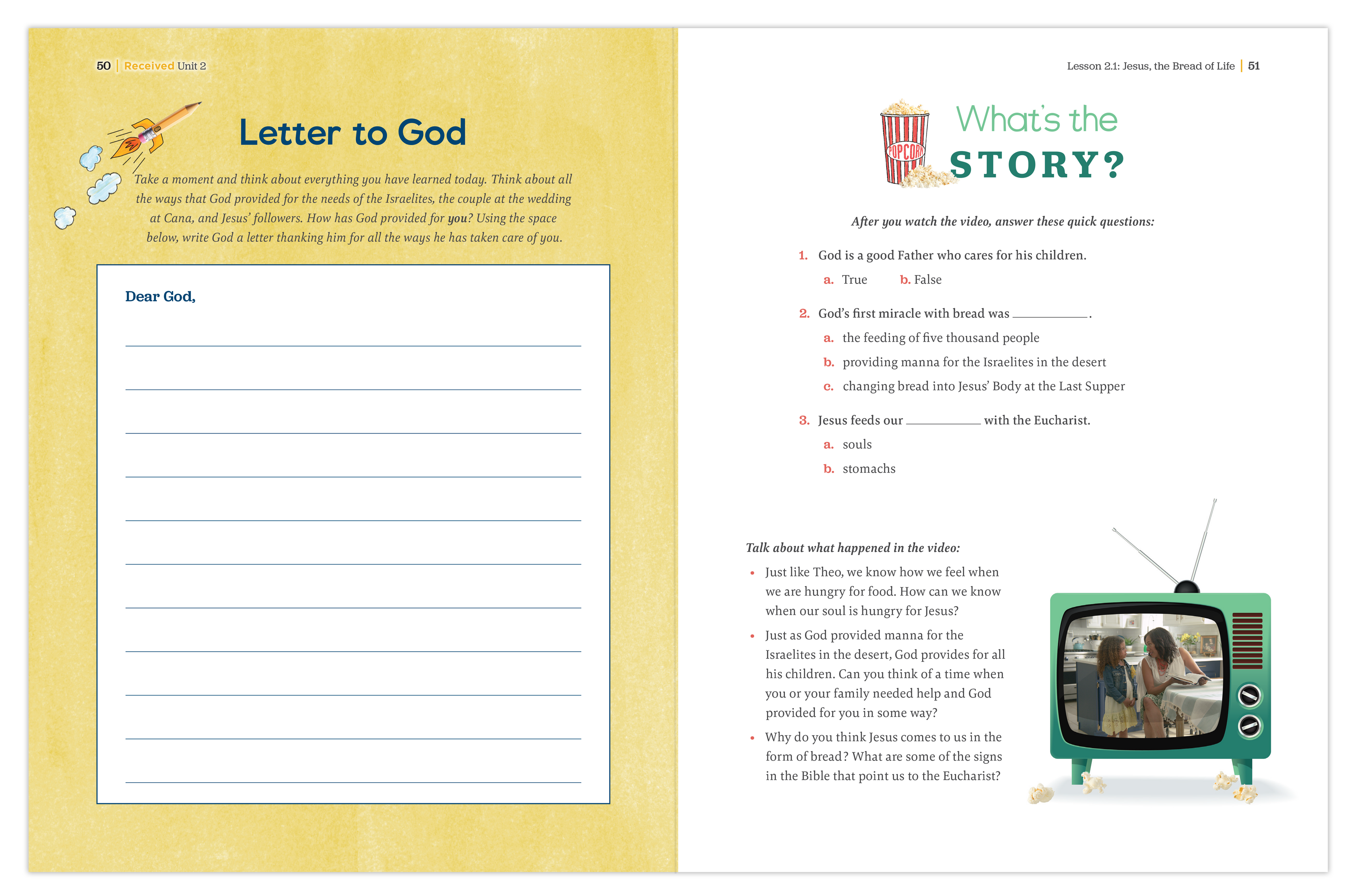 Received Second Edition: Your Journey to First Communion Student Workbook only