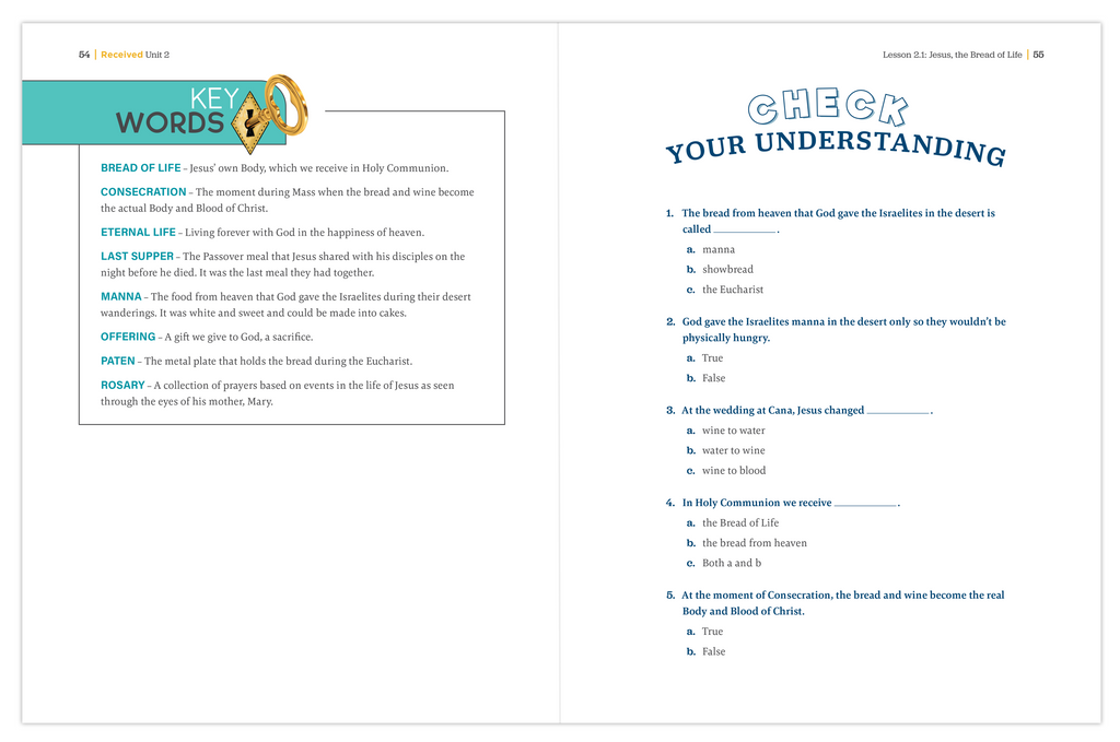 Received First Edition: Your Journey to First Communion Student Workbook with Online Access